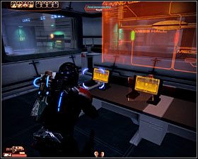 Podejdź do komputerów znajdujących się w środku pomieszczenia - Mass Effect 2: Opuszczona stacja badawcza - opis przejścia, solucja - Mass Effect 2 - poradnik do gry