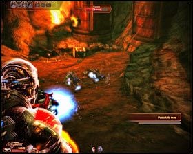 Na jedyne urozmaicenie możesz liczyć po znalezieniu się w pokazanym na pierwszym screenie miejscu - Mass Effect 2: Złoże w kanionie - opis przejścia, solucja - Mass Effect 2 - poradnik do gry