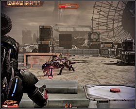 Musisz się teraz przebijać stopniowo do przodu, eliminując po drodze kolejne grupki przeciwników - Mass Effect 2: Mordin, Stara krew - opis przejścia, solucja - Mass Effect 2 - poradnik do gry