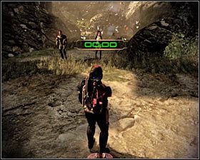 Skorzystaj teraz ze znajdującego się obok przejścia, a odnajdziesz kolejnego nieaktywnego mecha (pierwszy screen) - Mass Effect 2: Jacob, Dar wielkości - opis przejścia, solucja - Mass Effect 2 - poradnik do gry