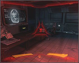 Zdobywszy artefakt, wydostań się na główny korytarz i odwiedź pokój oznaczony napisem Containment 1 - Research Lab | Trofea w Aliens vs Predator - Aliens vs Predator - poradnik do gry