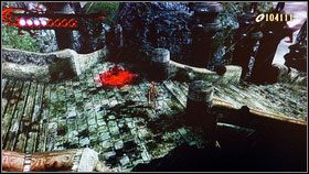 Kilka kroków dalej zeskakujemy w lewo - Chapter V: The Lost Holy Grounds | Opis przejścia Bayonetta - Bayonetta - poradnik do gry