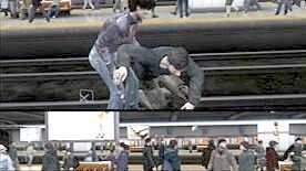 Zejdź z peronu, przejdź przez tory i wejdź na peron obok - Rozdziały: Zbieg - Szajba | Trofea Heavy Rain - Heavy Rain - poradnik do gry