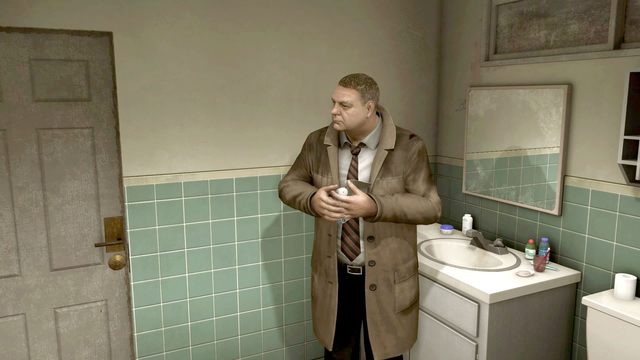 Jak zwykle w łazienkowej apteczce znajdziesz potrzebne przyrządy - Samobójczyni (Suicide Baby) | Opis przejścia Heavy Rain - Heavy Rain - poradnik do gry
