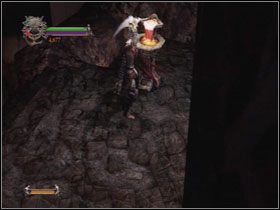 Po otworzeniu drzwi rozbij pomarańczowe fontanny znajdujące się po obu stronach wejścia - Opis przejścia - Shores of Acheron (2) | Kompletny opis przejscia - Dantes Inferno - poradnik do gry