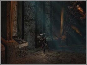 Złap za płonącego sługusa i rzuć nim w osłonę drzwi(R2 ) - Opis przejścia - Limbo (1) | Kompletny opis przejścia Dantes Inferno - Dantes Inferno - poradnik do gry