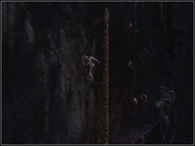 Przeskocz z liny na drabinę po prawej stronie - Opis przejścia - Limbo (2) | Kompletny opis przejścia Dantes Inferno - Dantes Inferno - poradnik do gry