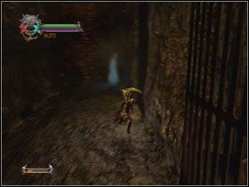 Uważaj na siekające koła i przejdź przez drzwi - Opis przejścia - Greed (2) | Kompletny opis przejścia Dantes Inferno - Dantes Inferno - poradnik do gry