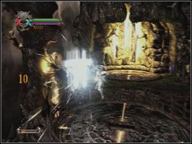 Po przejściu drzwi przesuń dźwignię na platformie - Opis przejścia - Greed (5) | Kompletny opis przejścia Dantes Inferno - Dantes Inferno - poradnik do gry