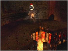 Podejdź do kołowrotu i obróć go tak, by znikły płomienie - Opis przejścia - Anger (2) | Kompletny opis przejścia Dantes Inferno - Dantes Inferno - poradnik do gry