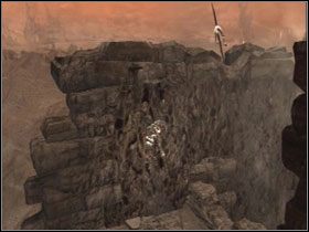 Wejdź po schodach z odłamów skalnych do góry i przeskocz na platformę - Opis przejścia - Violence (3) | Kompletny opis przejścia Dantes Inferno - Dantes Inferno - poradnik do gry