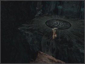 Po otworzeniu drzwi wskocz na skałę po lewej, a następnie na skałę z prawej - Opis przejścia - Fraud (1) | Kompletny opis przejścia Dantes Inferno - Dantes Inferno - poradnik do gry