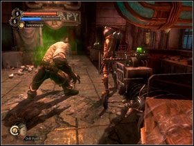 01 - Podążamy za Eleanor, wbiegając po schodach na piętro - Inner Persephone (1) | Opis przejścia BioShock 2 - BioShock 2 - poradnik do gry