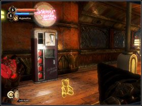 UWAGA: Za uratowanie czterech dziewczynek, możemy otrzymać prezent w postaci misia pozostawionego przed najbliższym Gatherers Garden - Siren Alley (1) | Opis przejścia BioShock 2 - BioShock 2 - poradnik do gry
