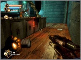 Wchodzimy do sklepu spożywczego - Green Groceries i zaglądamy pod ladę - Siren Alley (2) | Opis przejścia BioShock 2 - BioShock 2 - poradnik do gry