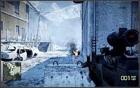 Po obejrzeniu przerywnika filmowego podążaj za oddziałem - Zimna wojna | Opis przejścia Battlefield Bad Company 2 - Battlefield: Bad Company 2 - poradnik do gry