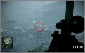 Zdejmij kolesia w kapeluszu, który właśnie wyszedł rozprostować kości na brzeg rzeki - W górę rzeki (1) | Opis przejścia Battlefield Bad Company 2 - Battlefield: Bad Company 2 - poradnik do gry