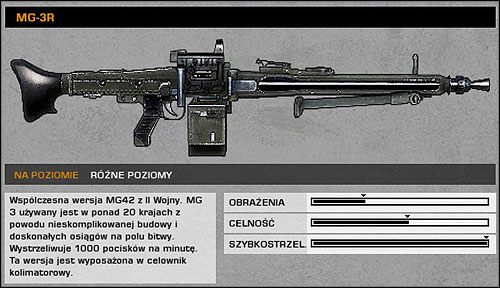 1 - Charakterystyka broni (3) | Bronie Battlefield Bad Company 2 - Battlefield: Bad Company 2 - poradnik do gry