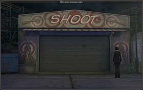 Następnie wejdź w alejkę przed strzelnicą (po lewej) - Lunapark - New Jersey (cz. 1) - Opis przejścia - 20.10.2009 - Art of Murder: Karty Przeznaczenia - poradnik do gry