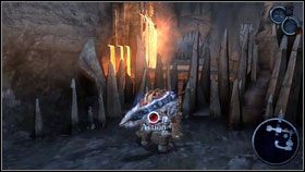 Wykorzystując niepłonące granaty, robimy linię łączącą ognistą bombę z kryształem [1] - Twilight Cathedral (3) | Opis przejścia Darksiders - Darksiders - poradnik do gry