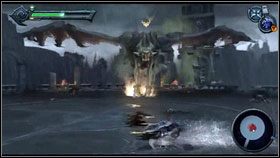 Gdy przeciwnik wyląduje [1] , atakujemy mieczem - Tiamat | Opis przejścia Darksiders - Darksiders - poradnik do gry