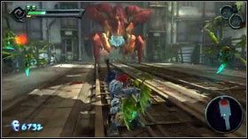 Gdy wróg się ocknie, uderzy w ziemię i przyzwie zieloną szarańcze [1] - Griever | Opis przejścia Darksiders - Darksiders - poradnik do gry