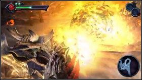 Gdy zabijemy pierwszą grupę, zaatakuje nas ich dowódca [1] i demon z bronią palną [2] - The Ashlands (2) | Opis przejścia Darksiders - Darksiders - poradnik do gry