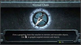 Schodzimy schodami w dół [1] , gdzie znajdziemy kolejną ciekawą zabawkę - Abyssal Chain [2] - Iron Conopy (2) | Opis przejścia Darksiders - Darksiders - poradnik do gry