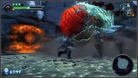 Zajętego ucztą wroga, zachodzimy od tyłu [1] , a następnie używamy niszczącej lód rękawicy - Iron Conopy (3) | Opis przejścia Darksiders - Darksiders - poradnik do gry