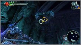 Wskakujemy na najbliższy z nich [1] , żeby dobiec do platformy z lewej - The Black Throne (3) | Opis przejścia Darksiders - Darksiders - poradnik do gry