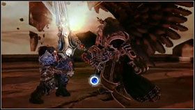 Po udanej kontrze wyprowadzamy szybko 5-6 ciosów i odskakujemy, żeby uniknąć uderzenia z powietrza [1] - Destroyer/Abaddon | Opis przejścia Darksiders - Darksiders - poradnik do gry