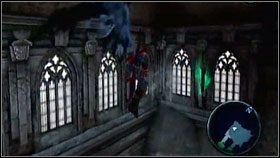 Żeby się do niego dostać, musimy skorzystać z niebieskiej kuli na północnym wschodzie pomieszczenia [1] - Champion Artifact i Overlord Artifact | Sekrety Darksiders - Darksiders - poradnik do gry