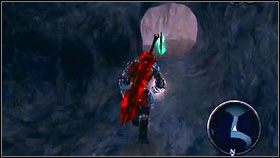 Możemy teraz wskoczyć do stworzonej dziury [1] , gdzie znajdziemy wart 5 tysięcy dusz Overlord Artifact - Champion Artifact i Overlord Artifact | Sekrety Darksiders - Darksiders - poradnik do gry