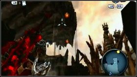 Wskakujemy po niej na wyższy poziom i idziemy prosto aż do przepaści [1] - Abyssal Armor Pieces (2) | Sekrety Darksiders - Darksiders - poradnik do gry