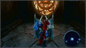 Chwytamy jedną przy pomocy Abyssal Chain i rzucamy, gdy zobaczymy w portalu czerwoną skałę [1] - Abyssal Armor Pieces (2) | Sekrety Darksiders - Darksiders - poradnik do gry