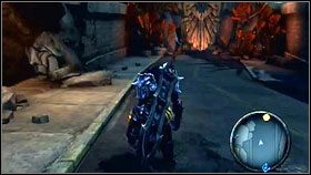 Biegniemy w stronę przejścia chronionego przez golema i wskakujemy do dziury po lewej stronie - Wrath Shards (1) | Sekrety Darksiders - Darksiders - poradnik do gry