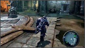 Idziemy do północnego pomieszczenia z trzema rzeźbami na środku (górny poziom) - Wrath Shards (1) | Sekrety Darksiders - Darksiders - poradnik do gry