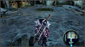 W pomieszczeniu z pająkiem wiszącym pod podłogą, przesuwamy kamienny blok do demonicznej macki zwisającej z sufitu - Wrath Shards (2) | Sekrety Darksiders - Darksiders - poradnik do gry