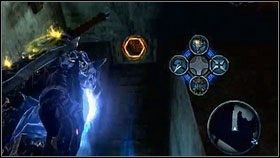 Wewnątrz jest niebieska kula [1] , a nad nią kolejne miejsce na portal [2] - Wrath Shards (3) | Sekrety Darksiders - Darksiders - poradnik do gry