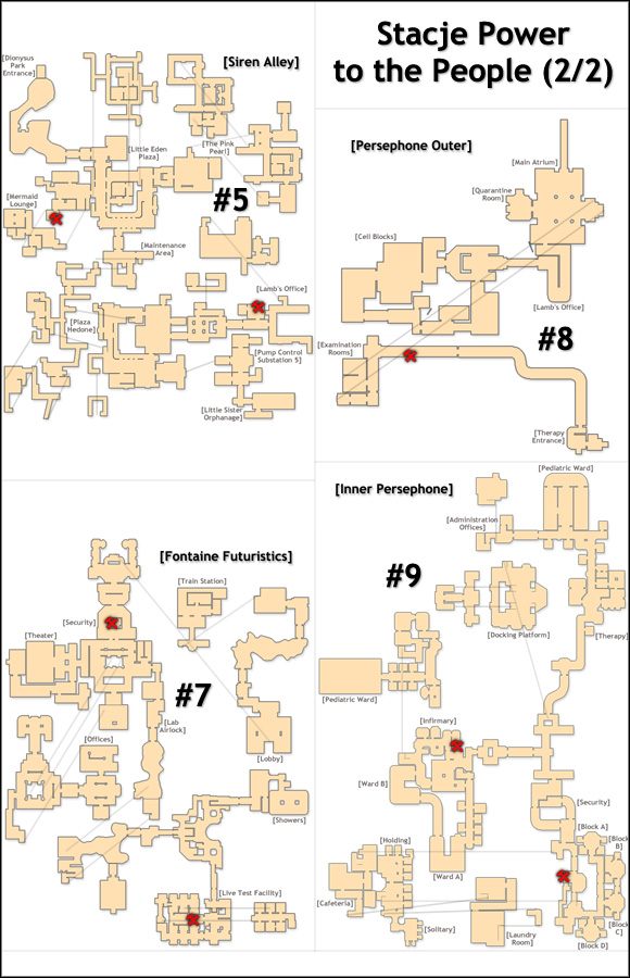 2 - Mapy - Stacje Power to the People | Mapy do BioShock 2 - BioShock 2 - poradnik do gry