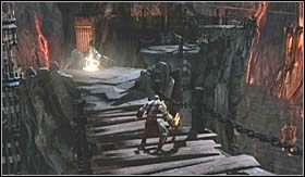 Wspinając się po pionowej ścianie, trafisz do miejsca, gdzie zaatakowany zostaniesz przez kilku zwykłych śmiałków - Królestwo Hadesa (1) | Opis przejścia God of War III - God of War III - poradnik do gry