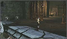 Przesuń go do koła (eliminując harpie) i zablokuj mechanizm tak, aby po obróceniu nie wrócił do pierwotnej pozycji - Pałac Hadesa (1) | Opis przejścia God of War III - God of War III - poradnik do gry