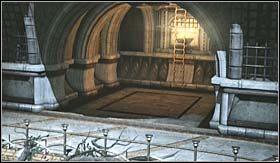 W ten sposób dochodzi do opuszczenia dwóch drabinek: po lewej i prawej stronie - Pałac Hadesa (1) | Opis przejścia God of War III - God of War III - poradnik do gry