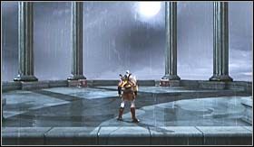 Teraz bez przeszkód pobiegnij za Hermesem, po drodze mijając miejsce do zapisywania stanu gry - Ogień Olimpijski | Opis przejścia God of War III - God of War III - poradnik do gry