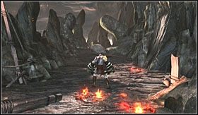 Na końcu ścieżki znajduje się przepaść - Jamy Tartaru i Kronos (1) | Opis przejścia God of War III - God of War III - poradnik do gry