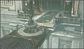 Naładuj go uderzając Biczem Nemezis i przejdź po pomoście w kierunku kolejnego tarasu - Górne Ogrody CD | Opis przejścia God of War III - God of War III - poradnik do gry