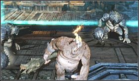 Przeskocz na pierwszy z nich i rozpocznij starcie - Jaskinie CD (1) | Opis przejścia God of War III - God of War III - poradnik do gry