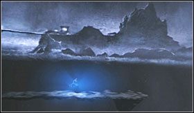 Teraz podążaj przed siebie w kierunku przepaści, na końcu której dokonasz charakterystycznego dla Kratosa skoku (znanego z pierwszej części) w przepaść - Ciemność | Opis przejścia God of War III - God of War III - poradnik do gry