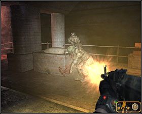 Ponownie powróć do miejsca startu i tym razem odszukaj schody prowadzące na niższy poziom #1 - Front Line* (2) | Opis przejścia Metro 2033 - Rozdział 4 - Metro 2033 - poradnik do gry