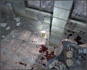 Po drodze skorzystaj z okazji do podniesienia apteczki , po czym przejdź przez niewielką dziurę znajdującą się w ścianie #1 - Depository | Opis przejścia Metro 2033 - Rozdział 5 - Metro 2033 - poradnik do gry